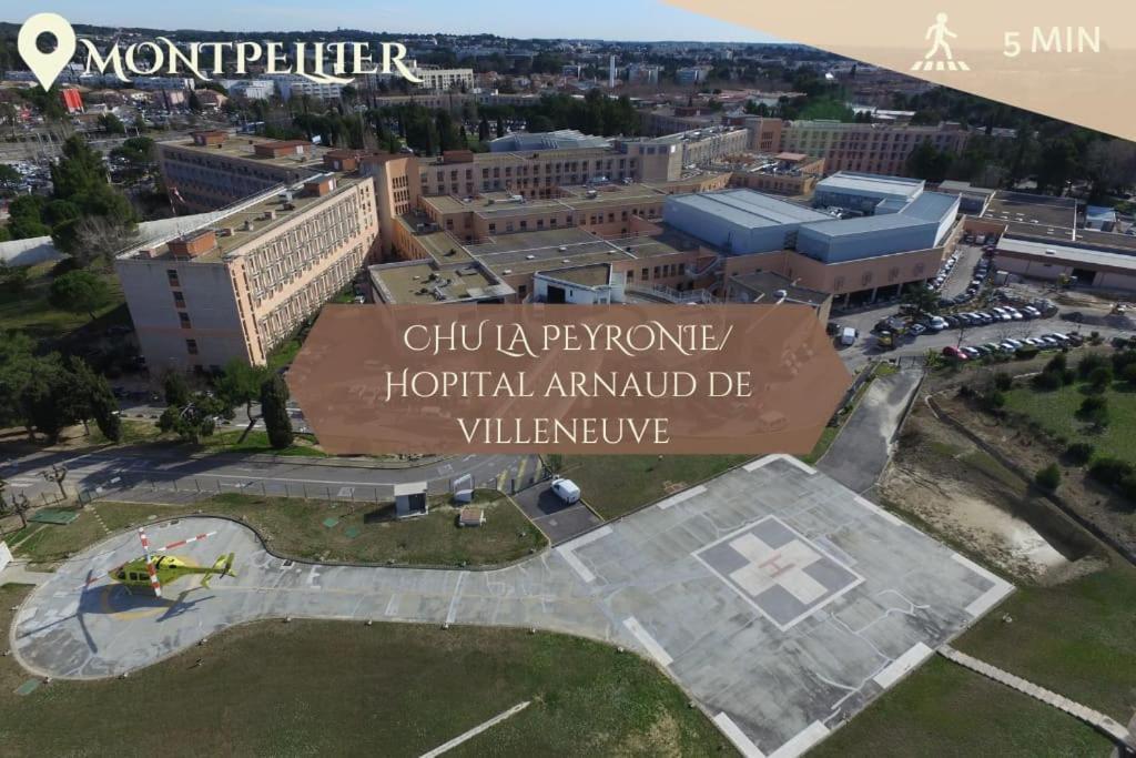 028- Chu Hopital, Appart 2Chambres, Parking, Tram Montpellier Exterior photo